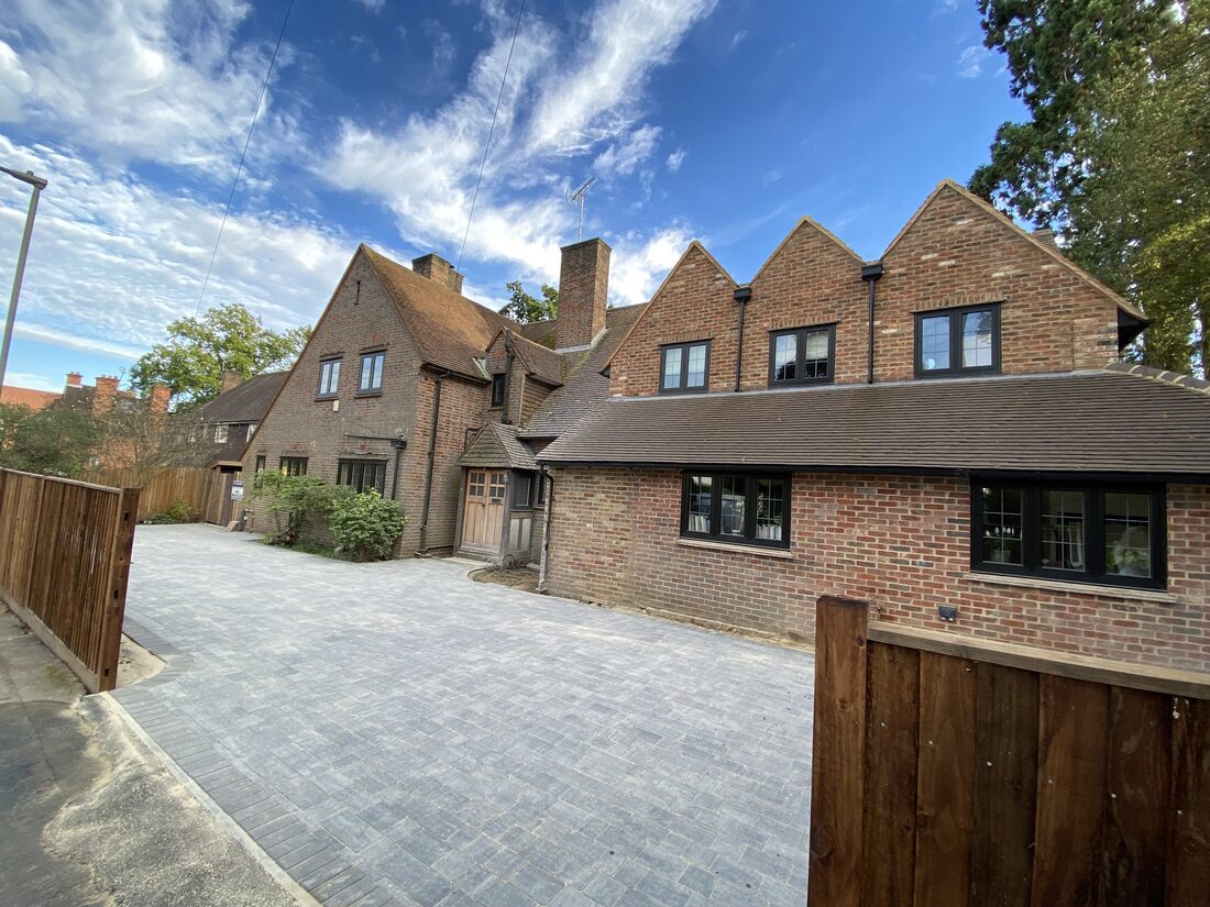 House with new extension